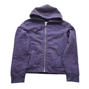 American Giant Diamond Stitch Classic Full Zip Womens XL Purple Gold Limited Ed.